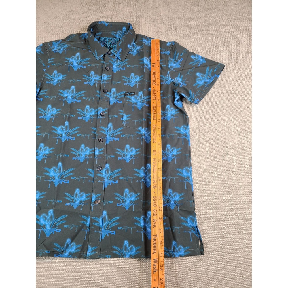 Retro Rifle Shirt Mens M V2 Anniversary Rooster Performance Stretch - Picture 5 of 7